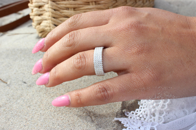 All Shimmer Ring Silver