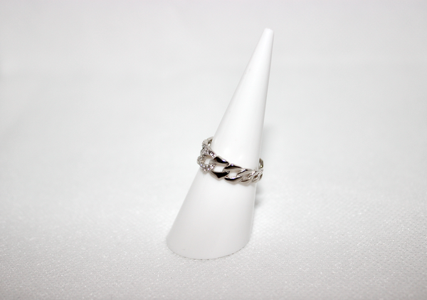 Adjustable Chain Ring Silver